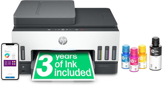 HP Smart Tank 7605 All-in-One Wireless Inkjet Printer, 35 Page Automatic Document Feeder, Grey