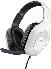 Trust Gaming GXT 418W Rayne Lightweight Gaming Headset - 3.5mm Jack, 50mm Drivers, Foldaway Microphone, Over-Ear, 2m Cable, PC, Xbox, PS4, PS5, Switch, Mobile - White