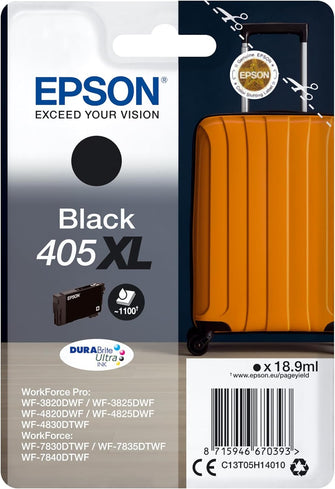 Buy Epson,Epson 405XL Black Suitcase High Yield Genuine, DURABrite Ultra Ink,XL High Capacity - Gadcet UK | UK | London | Scotland | Wales| Near Me | Cheap | Pay In 3 | Toner & Inkjet Cartridges