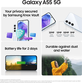 Buy Samsung,Samsung Galaxy A55 5G, 128GB, Awesome Lemon, Unlocked, International Model - Gadcet UK | UK | London | Scotland | Wales| Near Me | Cheap | Pay In 3 | Unlocked Mobile Phones