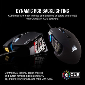 Buy Alann Trading Limited,CORSAIR SCIMITAR RGB ELITE Wired MOBA/MMO Gaming Mouse – 18,000 DPI – 17 Programmable Buttons – iCUE Compatible – PC, Mac, PS5, PS4, Xbox – Black - Gadcet UK | UK | London | Scotland | Wales| Ireland | Near Me | Cheap | Pay In 3 | Mice & Trackballs