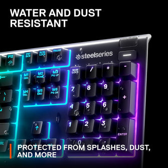 Buy SteelSeries,SteelSeries Apex 3 - RGB Gaming Keyboard - 10-Zone RGB Illumination - Premium Magnetic Wrist Rest - English Qwerty Layout PC, Standard - Gadcet UK | UK | London | Scotland | Wales| Ireland | Near Me | Cheap | Pay In 3 | Keyboard & Mouse