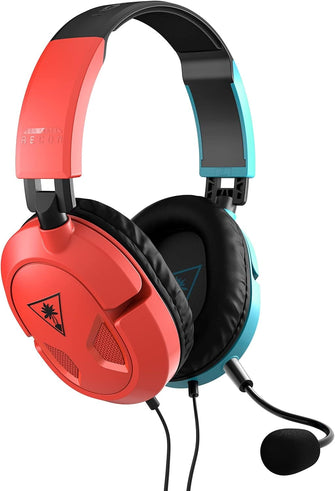 Turtle Beach Recon 50 Gaming Headset - Red/Blue, 3.5mm, Compatible with Switch, Xbox, PS5, PC & Mobile - 7