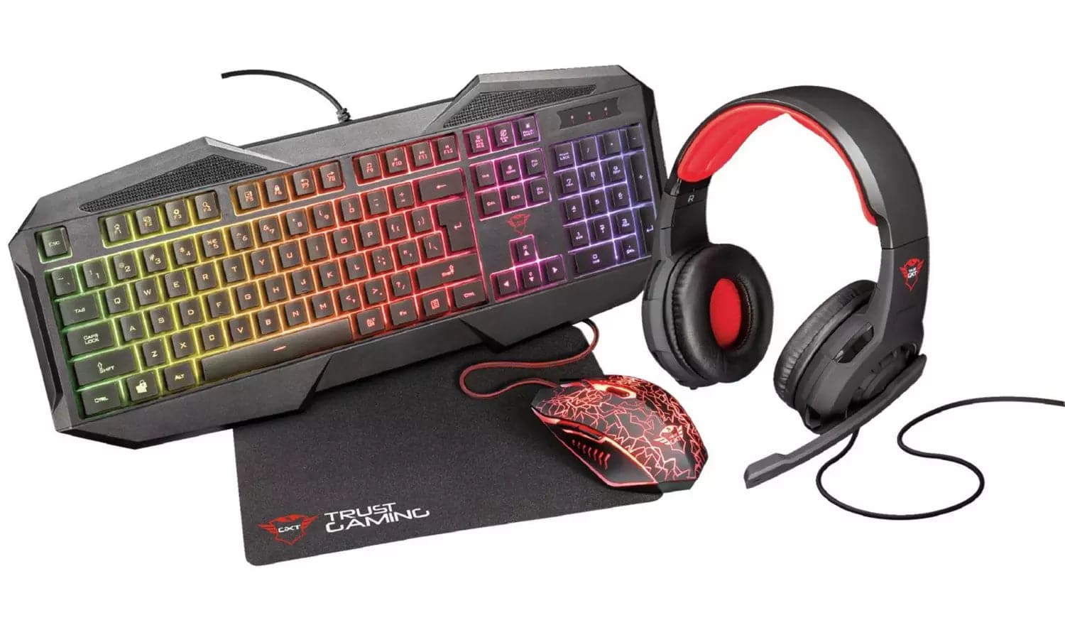 Xtrike me CM-406 Gaming Mouse And Keyboard With Headset+Mouse Pad Black