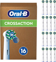 Oral-B Pro Cross Action Electric Toothbrush Heads, X-Shape Bristles, 16-Pack – White