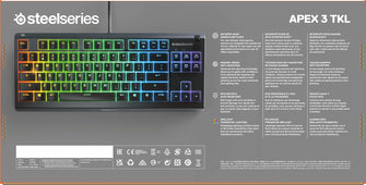 Buy SteelSeries,SteelSeries Apex 3 TKL Wired Gaming Keyboard - Black - Gadcet UK | UK | London | Scotland | Wales| Ireland | Near Me | Cheap | Pay In 3 | Keyboards