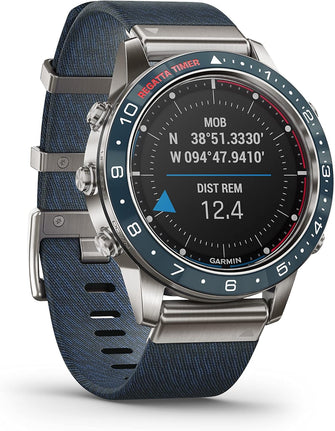 Garmin MARQ Captain Luxury Tool Watch - Advanced Nautical Features, Wind Speed, Tide, Temp Tracking