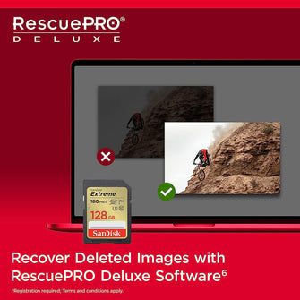 Buy Sandisk,SanDisk 128GB Extreme SDXC card + RescuePro Deluxe up to 180 MB/s UHS-I Class 10 U3 V30 - Gadcet UK | UK | London | Scotland | Wales| Near Me | Cheap | Pay In 3 | Flash Memory Cards