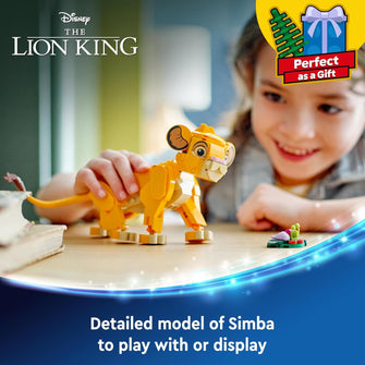 LEGO Disney Simba the Lion King Cub Building Toy for 6 Plus Year Old Girls & Boys, Construction Figure Playset, 1994 Movie Memorabilia Set, 30th Idea for Kids 43243