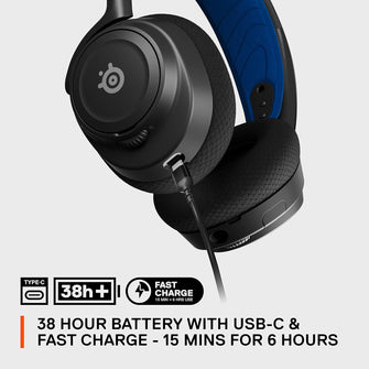 SteelSeries Arctis Nova 7P Wireless PS5 Gaming Headset - Neodymium Drivers, Dual Wireless (PlayStation & Bluetooth), 38H USB-C Battery, Gen2 AI Mic, PS4, PC, Switch, Mobile - Black