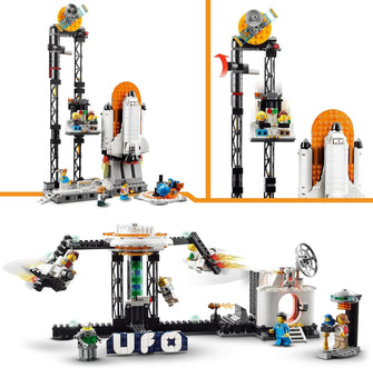 Buy LEGO,LEGO 31142 Creator 3in1 Space Roller Coaster to Drop Tower or Merry-Go-Round Set, Fairgound Ride Models, Building Toy with Space Rocket, Planets and Light Up Bricks - Gadcet UK | UK | London | Scotland | Wales| Ireland | Near Me | Cheap | Pay In 3 | Toys & Games