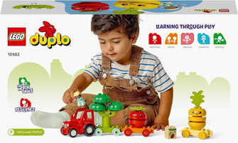 Buy LEGO,LEGO 10982 DUPLO My First Fruit and Vegetable Tractor Toy, Stacking and Colour Sorting Toys for Babies and Toddlers aged 1 .5-3 Years Old, Educational Early Learning Set - Gadcet UK | UK | London | Scotland | Wales| Ireland | Near Me | Cheap | Pay In 3 | Toys