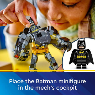 LEGO DC Batman Mech Armour Super-Hero Toy for Kids, Collectible Set with Robot Action Figure and Minifigure, Small Creative Gift for 6 Plus Year Old Boys, Girls 76270