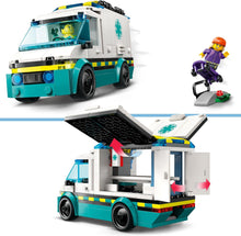 LEGO City Emergency Ambulance Toy with 2 Minifigures - Educational Learning Toys for 5+ Year Old Boys & Girls - Gift Ideas for Birthdays & Holidays