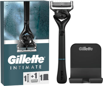 Buy Gillette,Gillette Intimate Razor for Men, Razor for Pubic Hair, Gentle and Easy to Use, 1 Handle + 1 Razor Blade Refill - Gadcet UK | UK | London | Scotland | Wales| Near Me | Cheap | Pay In 3 | Shaving & Grooming