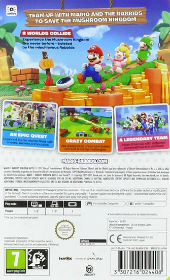 Buy Nintendo,Mario + Rabbids Kingdom Battle (Nintendo Switch) - Gadcet UK | UK | London | Scotland | Wales| Near Me | Cheap | Pay In 3 | Video Game Software