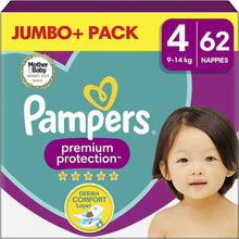 Buy Pampers,Pampers Premium Protection Size 4, 62 Nappies, 9kg - 14kg, Jumbo+ Pack, Pampers Comfort & Protection For Sensitive Skin - Gadcet UK | UK | London | Scotland | Wales| Ireland | Near Me | Cheap | Pay In 3 | Health & Beauty