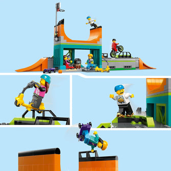 Buy LEGO,LEGO 60364 City Street Skate Park Set, Toy For Kids Aged 6 Plus Years Old with BMX Bike, Skateboard, Scooter, In-Line Skates and 4 Skater Minifigures to Perform Stunts, 2023 Set - Gadcet UK | UK | London | Scotland | Wales| Ireland | Near Me | Cheap | Pay In 3 | Toys