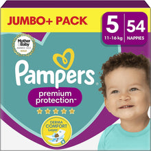 Buy Pampers,Pampers Premium Protection Size 5, 54 Nappies, 11kg - 16kg, Jumbo+ Pack, Pampers Comfort & Protection For Sensitive Skin - Gadcet UK | UK | London | Scotland | Wales| Ireland | Near Me | Cheap | Pay In 3 | Health & Beauty
