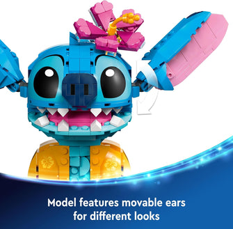 LEGO Disney Stitch Building Toy for Kids 9+, with Ice-Cream Cone & Character Figure, Fun Birthday Gift (43249)