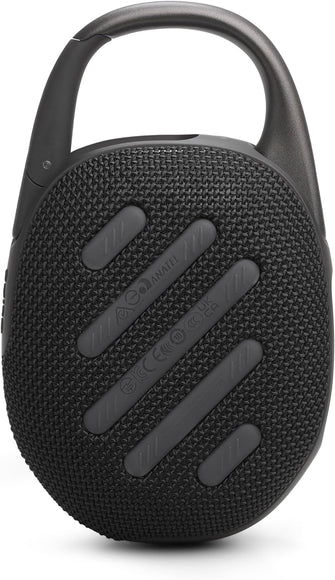 JBL Clip 5 Ultra-Portable Bluetooth Speaker - JBL Pro Sound, Waterproof, 12-Hour Playtime, Integrated Carabiner, Black