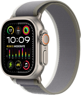 Buy Apple,Apple Watch Ultra 2 (49mm, GPS + Cellular) - Titanium Case, Trail Loop (Green/Grey, S/M), Precision GPS, Action Button, Extended Battery, Eco-Friendly - Gadcet UK | UK | London | Scotland | Wales| Near Me | Cheap | Pay In 3 | Watches