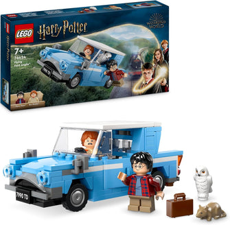 LEGO Harry Potter Flying Ford Anglia Car Toy - Buildable Model with Ron Weasley Minifigure & Hedwig, For 7+ Year Old Kids, Boys & Girls, Wizarding World Gifts - 76424