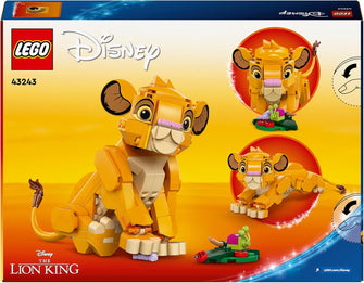 LEGO Disney Simba the Lion King Cub Building Toy for 6 Plus Year Old Girls & Boys, Construction Figure Playset, 1994 Movie Memorabilia Set, 30th Idea for Kids 43243