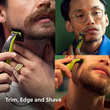 Philips OneBlade Original Hybrid Face + Body - Electric Beard Trimmer, Shaver and Body Groomer, 2 x Original Blade for face, 1 x 5-in-1 Adjustable Comb, 1 x Body Kit (Model QP2824/30)