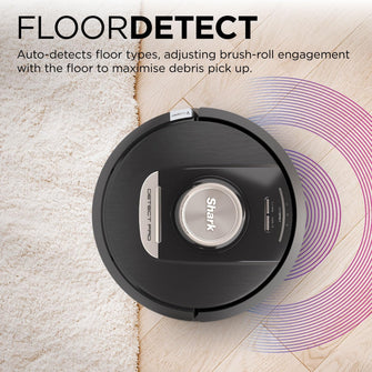 Shark PowerDetect Self-Empty Robot Vacuum, 3D & LiDAR Navigation, Anti-Allergen Base, for Carpets, Hard Floors, Pet Hair, WiFi/App/Alexa, Black