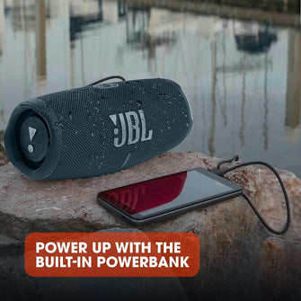 Buy JBL,JBL Charge 5 - Portable Bluetooth Speaker with deep bass, IP67 waterproof and dustproof, 20 hours of playtime, built-in power bank - Blue - Gadcet UK | UK | London | Scotland | Wales| Ireland | Near Me | Cheap | Pay In 3 | Speakers