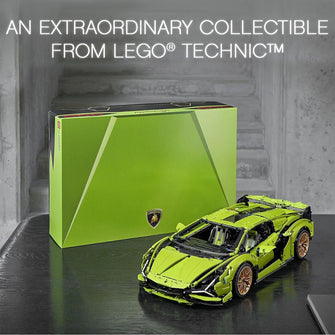 LEGO Technic Lamborghini Sián FKP 37 Race Car Model (42115) – Advanced Collectible Set for Adults, Ideal for Men & Women