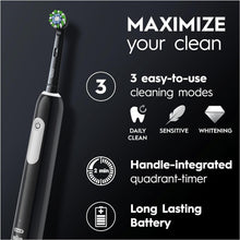 Buy Oral-B,Oral-B Pro 1 Electric Toothbrushes For Adults With 3D Cleaning, Mothers Day Gifts For Her / Him, 1 Toothbrush Head, Gum Pressure Control, 2 Pin UK Plug, Black - Gadcet UK | UK | London | Scotland | Wales| Near Me | Cheap | Pay In 3 | Health & Beauty
