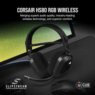 CORSAIR HS80 RGB Wireless Gaming Headset - Black - 2