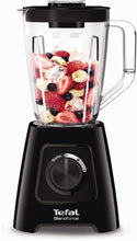 Tefal Blendforce II Blender - 2L Plastic Jug, 1.25L Effective Capacity, 600W, 4 Removable Stainless Steel Blades, Smoothie & Ice Crush, 2 Speeds + Pulse, Black (BL420840)