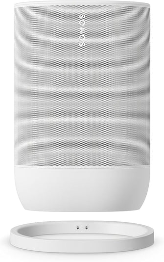 Sonos Move 2 Portable Speaker - Powerful Stereo Sound, White