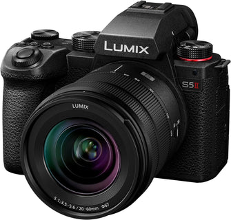 Buy Panasonic,Panasonic LUMIX DC-S5 II Full Frame Mirrorless Camera with 20-60mm F3.5-5.6 Lens, 4K 60P and 6k 30P, Flip Screen, Wi-Fi, Active IS, Black - Gadcet UK | UK | London | Scotland | Wales| Near Me | Cheap | Pay In 3 | Digital Cameras