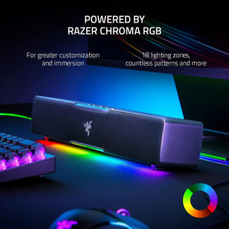 Razer Leviathan V2 X Compact PC Gaming Soundbar - Full-Range Drivers, USB-C, Bluetooth 5.0, Black - 6