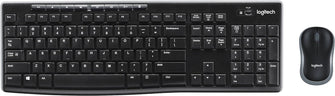 Buy Logitech,Logitech MK270 Wireless Keyboard and Mouse Combo for Windows, 2.4 GHz Wireless, Compact Mouse, 8 Multimedia and Shortcut Keys, 2-Year Battery Life, for PC, Laptop, QWERTY UK English Layout - Black - Gadcet UK | UK | London | Scotland | Wales| Near Me | Cheap | Pay In 3 | Keyboards