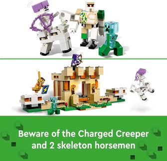 Buy Alann Trading Limited,LEGO Minecraft The Iron Golem Fortress, Buildable Castle Toy which Transforms into Large Figure, with 7 Characters includ. Crystal Knight, Skeleton Horsemen and a Charged Creeper 21250 - Gadcet UK | UK | London | Scotland | Wales| Near Me | Cheap | Pay In 3 | Toys & Games