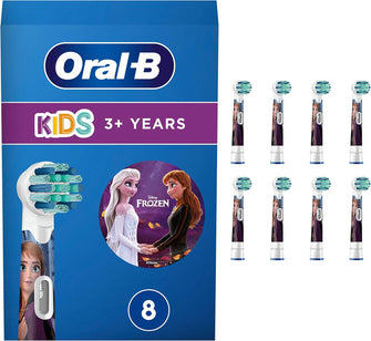 Oral-B Kids Frozen Electric Toothbrush Heads, Extra Soft, Ages 3+, 8-Pack