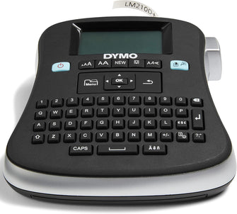 Dymo LabelManager 210D Handheld Label Maker Kit – QWERTY Keyboard, Includes 12mm Black on White D1 Label & Carrying Case