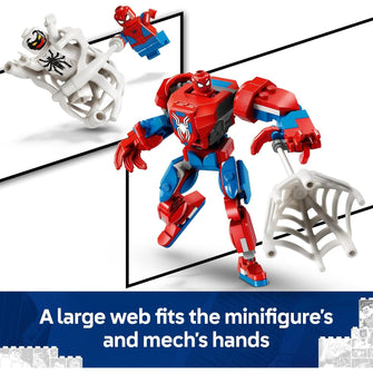 LEGO Marvel Spider-Man Mech vs. Anti-Venom - Super Hero Figure Building Toy with 2 Minifigures for Imaginative Role Play - Gift for 6 Plus Year Old Boys and Girls