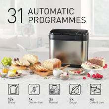 Panasonic SD-YR2550SXC Automatic Breadmaker, Yeast Dispenser, 31 Programs, Dual Sensors, Digital Timer, Silver