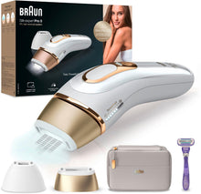 Braun IPL Silk Expert Pro 5 Hair Removal - Permanent Hair Removal for Women & Men, 400,000 Flashes, Venus Razor, Premium Pouch, PL5137, White/Gold