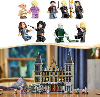 LEGO Harry Potter Malfoy Manor Set – Collectible Building Toy, Features 9 Minifigures Including Dobby, Creative Wizarding World Gift for 10+ Year Olds – Model 76453