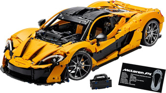 LEGO Technic McLaren P1 Hypercar Building Set (42172) – V8 Piston Engine, 7-Speed Gearbox, Collectible Scale Model for Adults