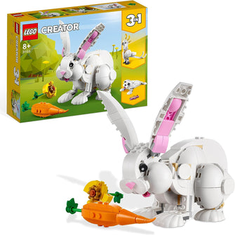 Buy LEGO,LEGO 31133 Creator 3in1 White Rabbit Animal Toy Building Set, Bunny to Seal and Parrot Figures, Bricks Construction Toys for Kids Aged 8 Plus Years Old - Gadcet UK | UK | London | Scotland | Wales| Ireland | Near Me | Cheap | Pay In 3 | Toys & Games