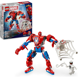 LEGO Marvel Spider-Man Mech vs. Anti-Venom - Super Hero Figure Building Toy with 2 Minifigures for Imaginative Role Play - Gift for 6 Plus Year Old Boys and Girls