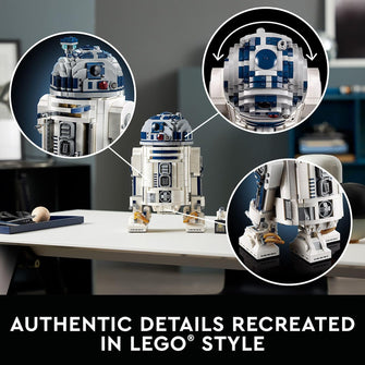 LEGO Star Wars R2-D2 Droid Building Set for Adults, Collectible Display Model, 75308